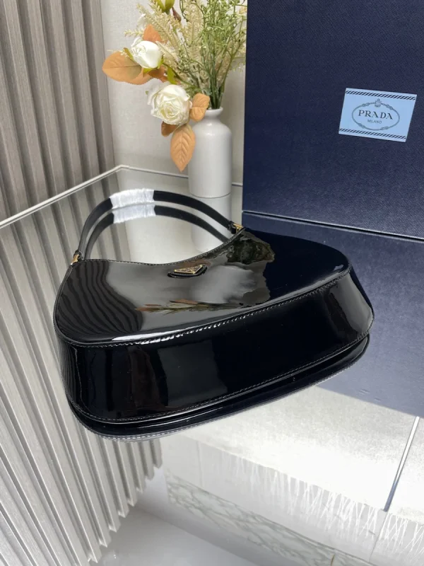 Prada Cleo 1BC499 小號黑色皮革單肩包：圖片 8