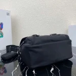 Prada Re-Nylon 1BD953 中號黑色尼龍單肩包：圖片 5