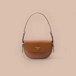 Prada Soft 1BD365 小號黑色皮革單肩包