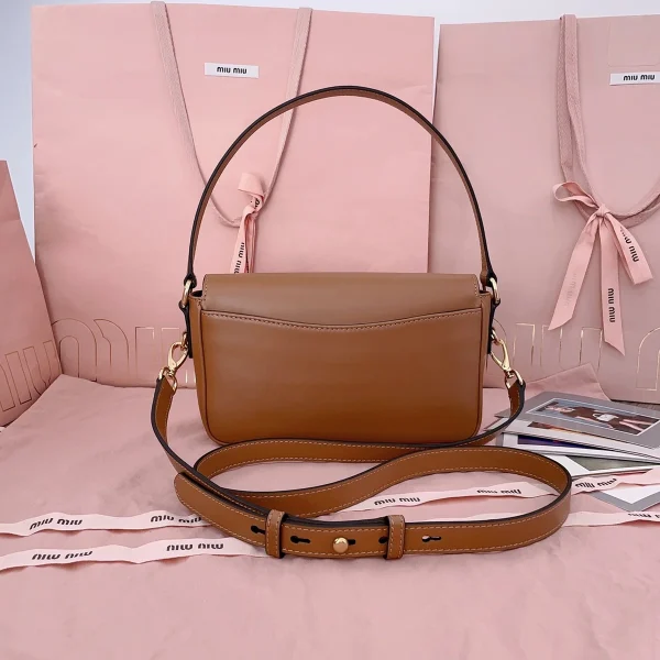 MiuMiu Penny皮革手袋包包-5BD270：圖片 4