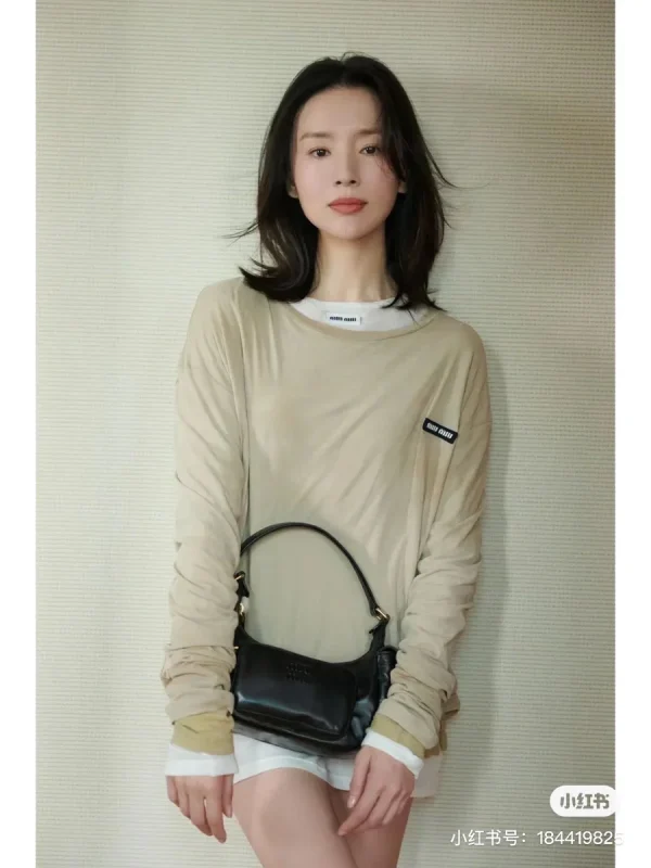 MiuMiu 納帕軟皮Pocket手袋包包-5BC146：圖片 8