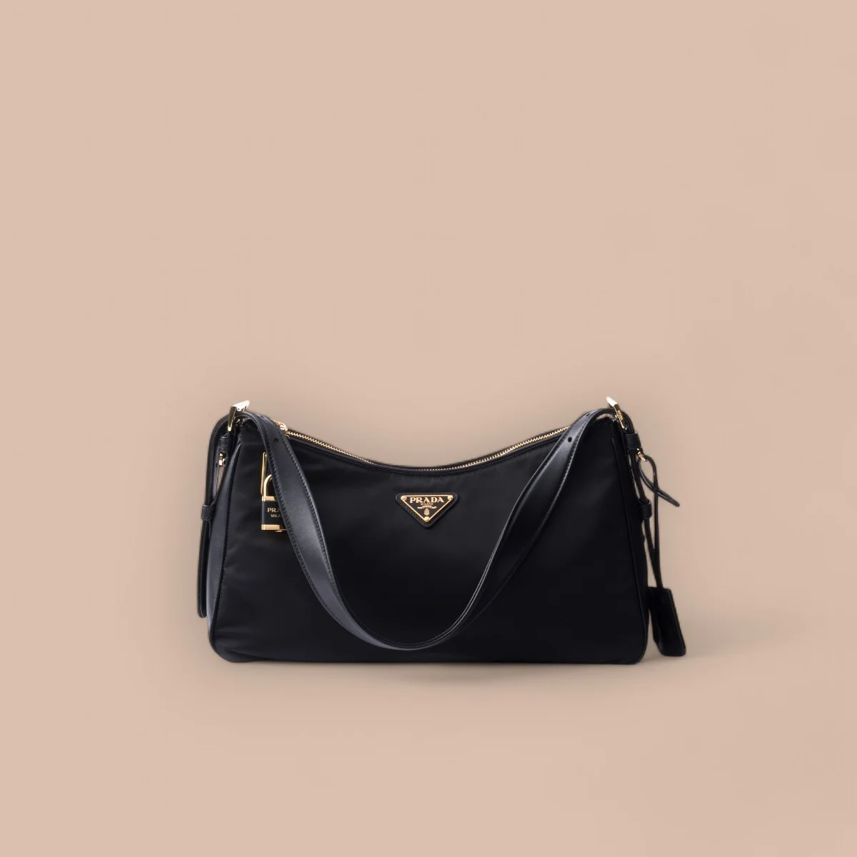 Prada Re-Nylon 1BC232 中號黑色單肩包 1 Prada Re-Nylon 1BC232 中號黑色單肩包