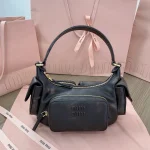 MiuMiu 納帕軟皮Pocket手袋包包-5BC146：圖片 9