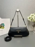Prada Modern 1BD344 小號黑色皮革肩背包：圖片 2