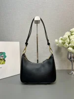 Prada Re-Nylon 1BC204 小號黑色尼龍單肩包：圖片 3
