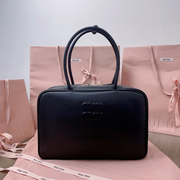 MiuMiu 皮革Beau手袋包包-5BB117：圖片 2