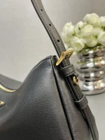 Prada Aimée 1BC229 中號黑色皮革單肩包：圖片 7