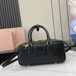 MiuMiu Arcadiematelassé納帕皮革手袋包包-5BB148：圖片 2