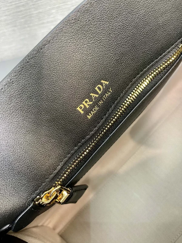 Prada Galleria 1BG538 中號黑色皮革托特包：圖片 11