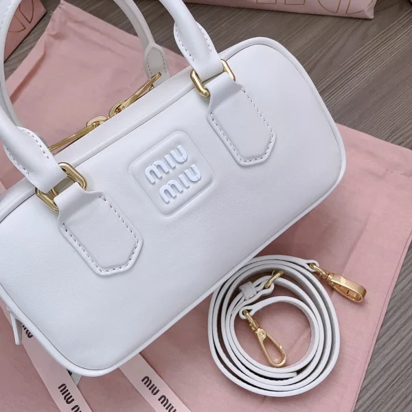 MiuMiu Arcadie皮革手袋包包-5BB142：圖片 13