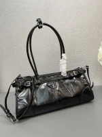 Prada Geom 1BA426 中號米色皮革托特包：圖片 4