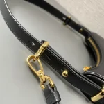 Prada Mini 1BC199 小號黑色皮革單肩包：圖片 6