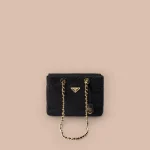 Prada Re-Nylon 1BG468 中號黑色尼龍托特包