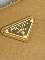 Prada Moon 1BC212 中號米白色皮革單肩包：圖片 9