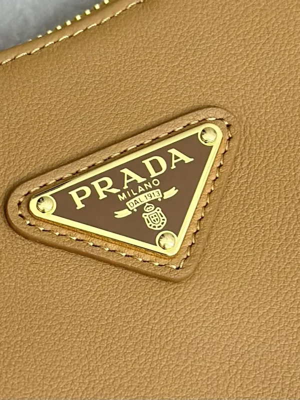 Prada Moon 1BC212 中號米白色皮革單肩包：圖片 9