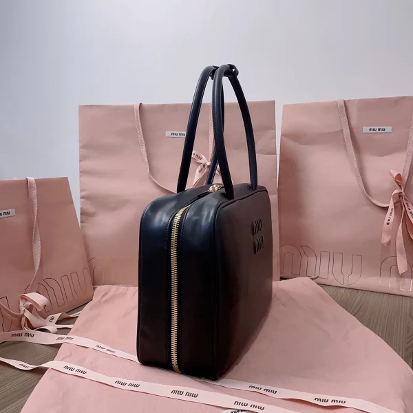 MiuMiu 皮革Beau手袋包包-5BB117：圖片 3