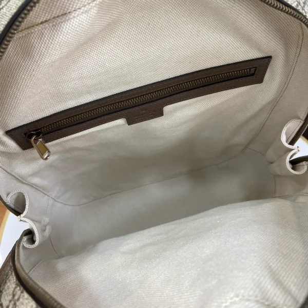 GUCCI Ophidia中號米棕帆布雙肩包-779901：圖片 10