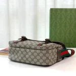 GUCCI GG Supreme中號米棕帆布斜背包-760123：圖片 7