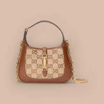 GUCCI Jackie 1961迷你駝棕帆布斜揹包-675799