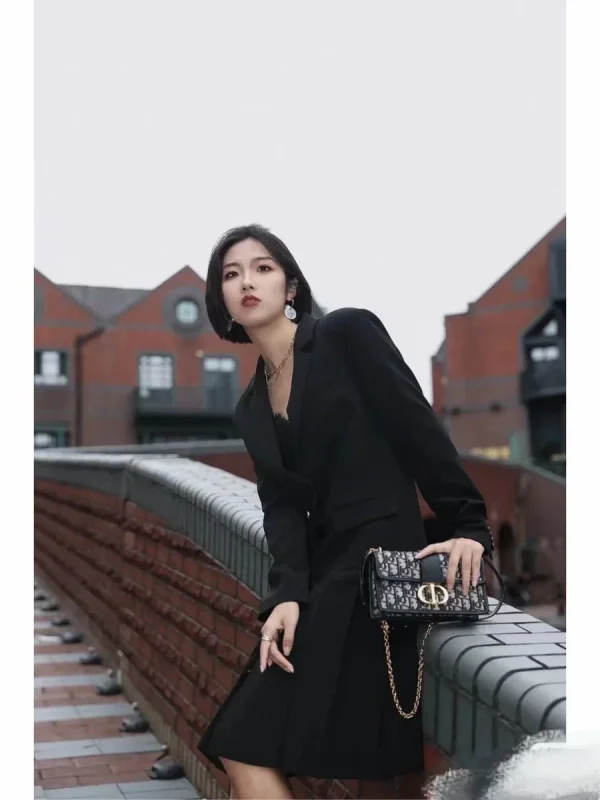 Dior 30 Montaigne 藍色單肩包小號PM-Monta：圖片 7