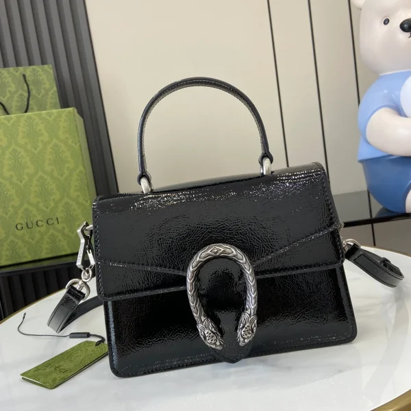 GUCCI Dionysus小號紅漆皮肩揹包-799599：圖片 2