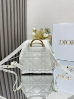 Dior Caro 白色羊皮背包小號PM-M6302：圖片 7