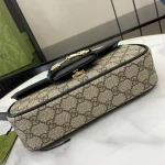 GUCCI Horsebit 1955小號黑色皮革手提包-815206：圖片 5