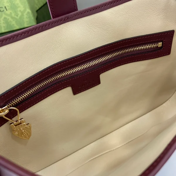GUCCI Jackie 1961小號紅色皮革肩揹包-810232：圖片 9