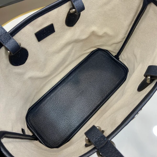 GUCCI Ophidia中號黑色皮革斜挎包-765043：圖片 9