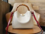 GUCCI Diana小號白色皮革斜揹包-746251：圖片 4