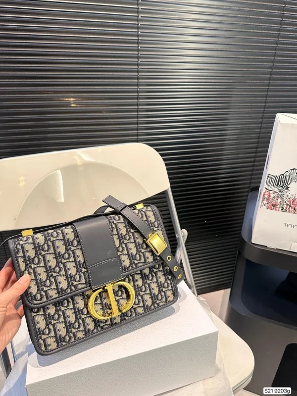 Dior 30 Montaigne 藍色單肩包中號MM-M9203：圖片 5