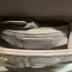 Dior Lady mini銀色小牛皮包mini-M0505：圖片 10
