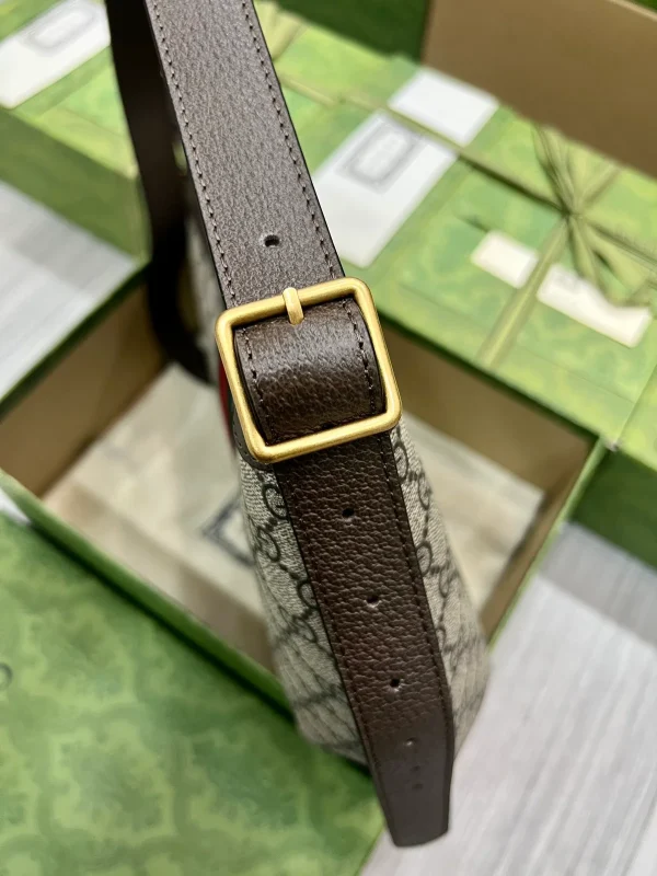 GUCCI Love Parade藍米帆布斜揹包-598125：圖片 8