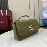 GUCCI GG Milano小號紅色絎縫皮革斜揹包-806016：圖片 3