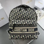 Dior Travel 藍色Dior Oblique雙肩背包-：圖片 2