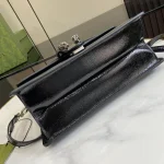 GUCCI Dionysus中號黑漆皮斜挎包-795007：圖片 5