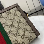GUCCI Ophidia迷你米棕帆布斜揹包-795467：圖片 8