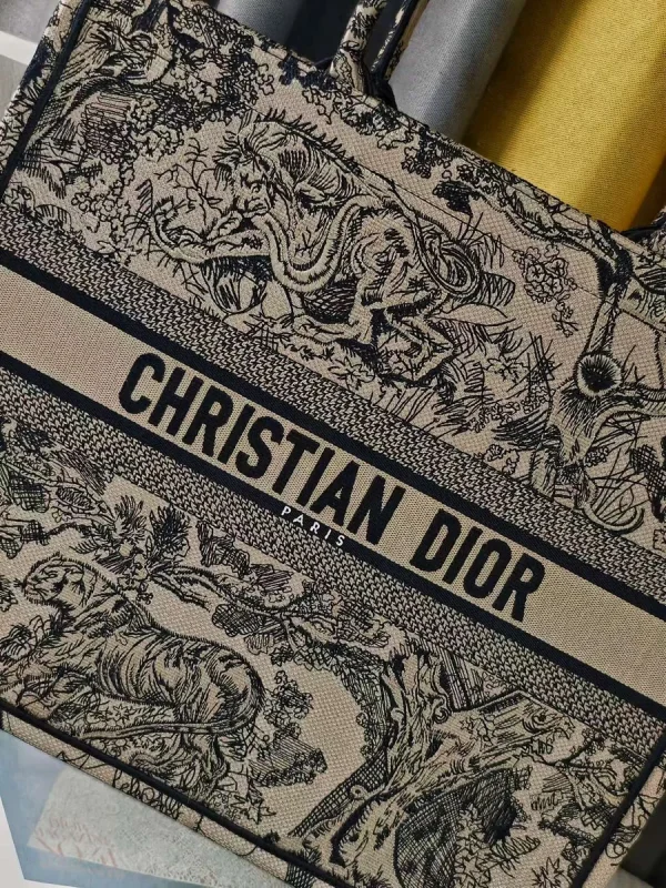 Dior Book 藍色托特包大號GM-M1286：圖片 4