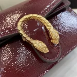 GUCCI Dionysus黑色漆皮斜揹包-795368：圖片 6