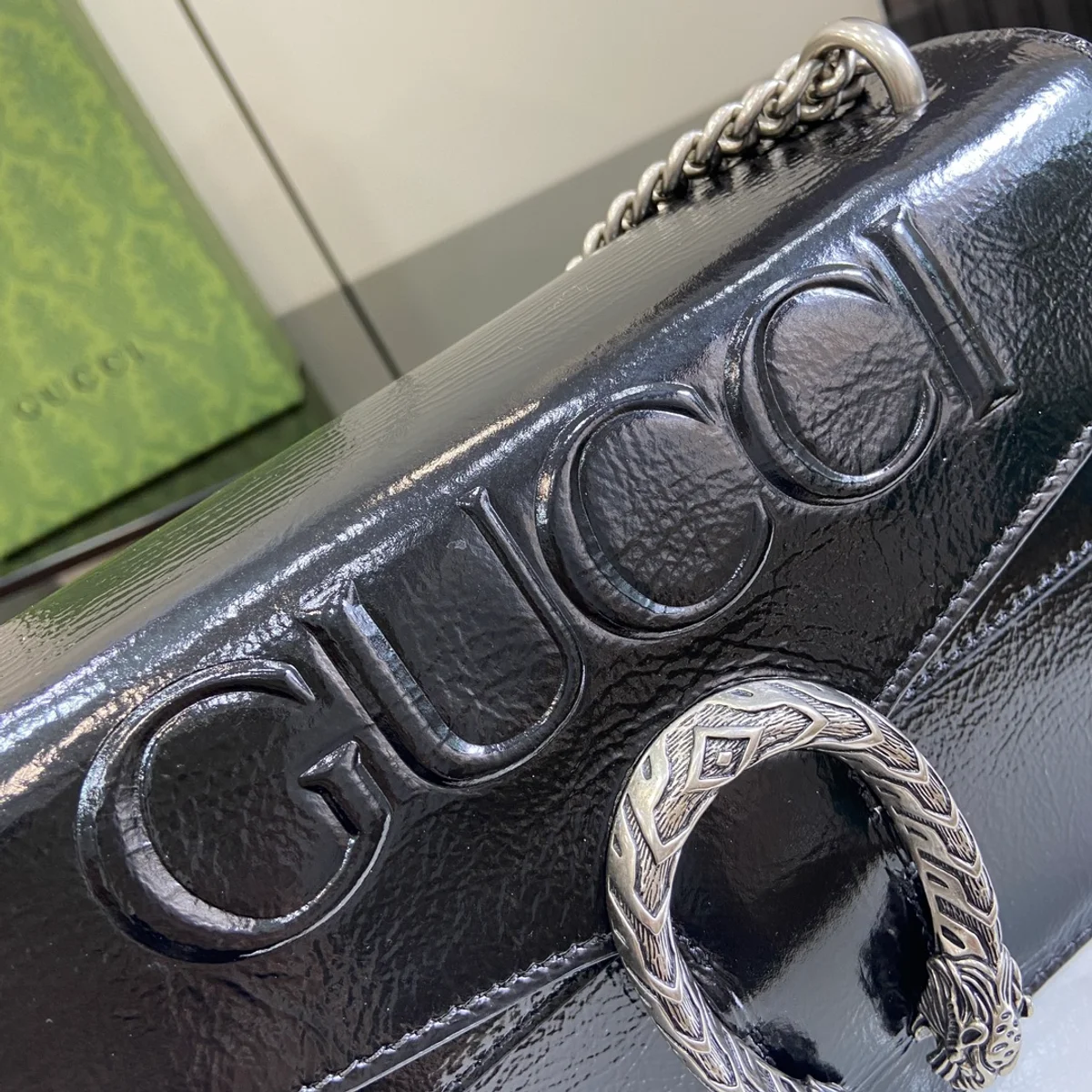 GUCCI Dionysus小號紅漆皮肩揹包-795005 7 GUCCI Dionysus小號紅漆皮肩揹包-795005