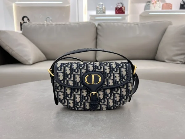 Dior Bobby 藍色緹花斜挎包小號PM-M9335：圖片 2