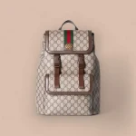 GUCCI Ophidia小號米棕帆布背包-792114