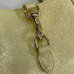 GUCCI Jackie Notte淺黃漆皮肩揹包-782889：圖片 6