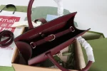 GUCCI Rosso Ancora中號紅色皮革手提包-806205：圖片 14
