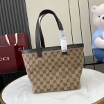 GUCCI Totissima小號米棕帆布托特包-788211：圖片 2