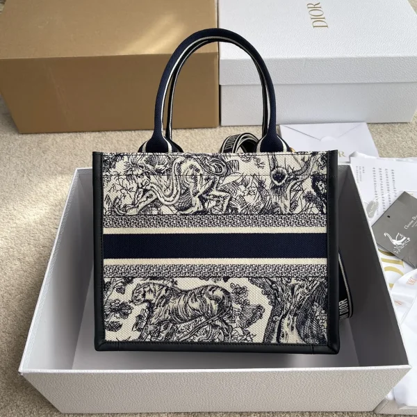 Dior Book 藍色托特包小號PM-M1325：圖片 4