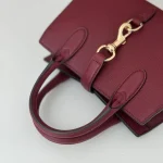 GUCCI Elegance米白粒面皮手提包-795349：圖片 8