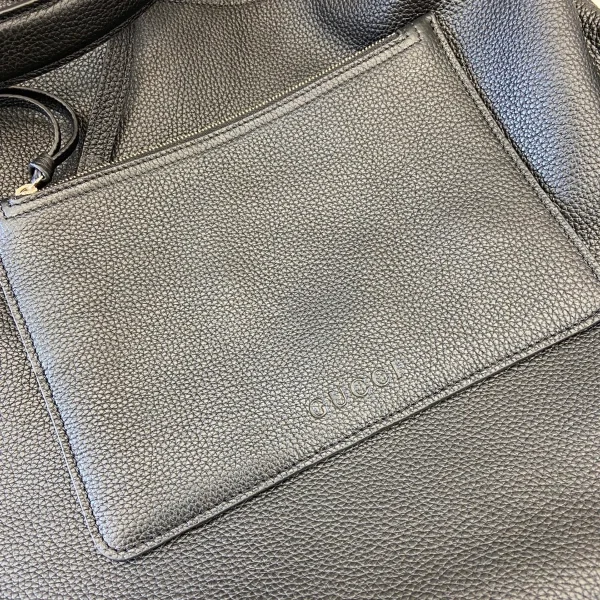 GUCCI B系列中號黑色粒面托特包-820169：圖片 11