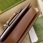 GUCCI 馬銜扣1955馬銜扣小號紅色皮革斜揹包-602204：圖片 5