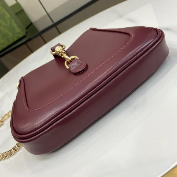 GUCCI Jackie Notte粉漆肩揹包-782889：圖片 5